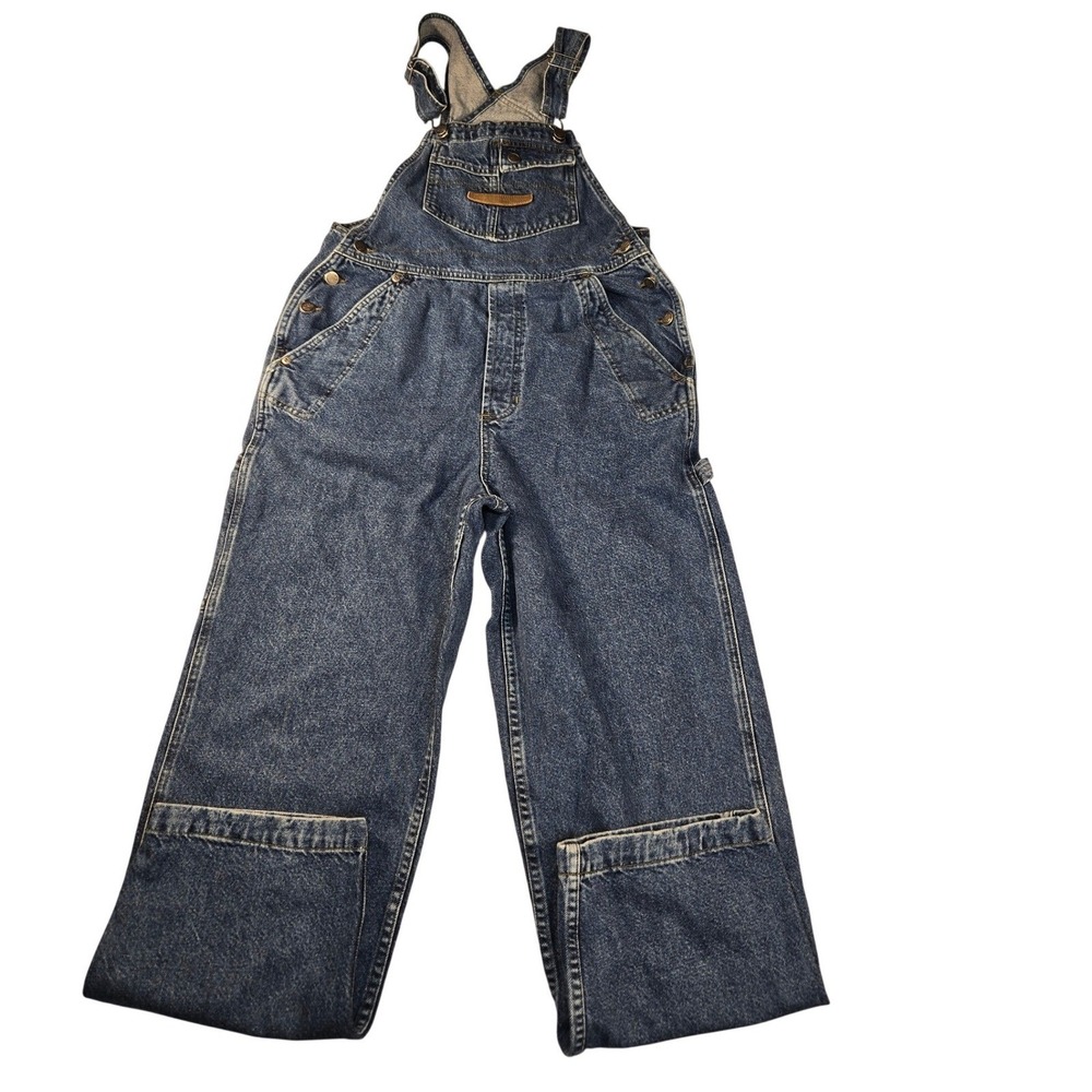 Harley Davidson Mens Denim Overalls Medium Blue Carpenter Workwear USA Made